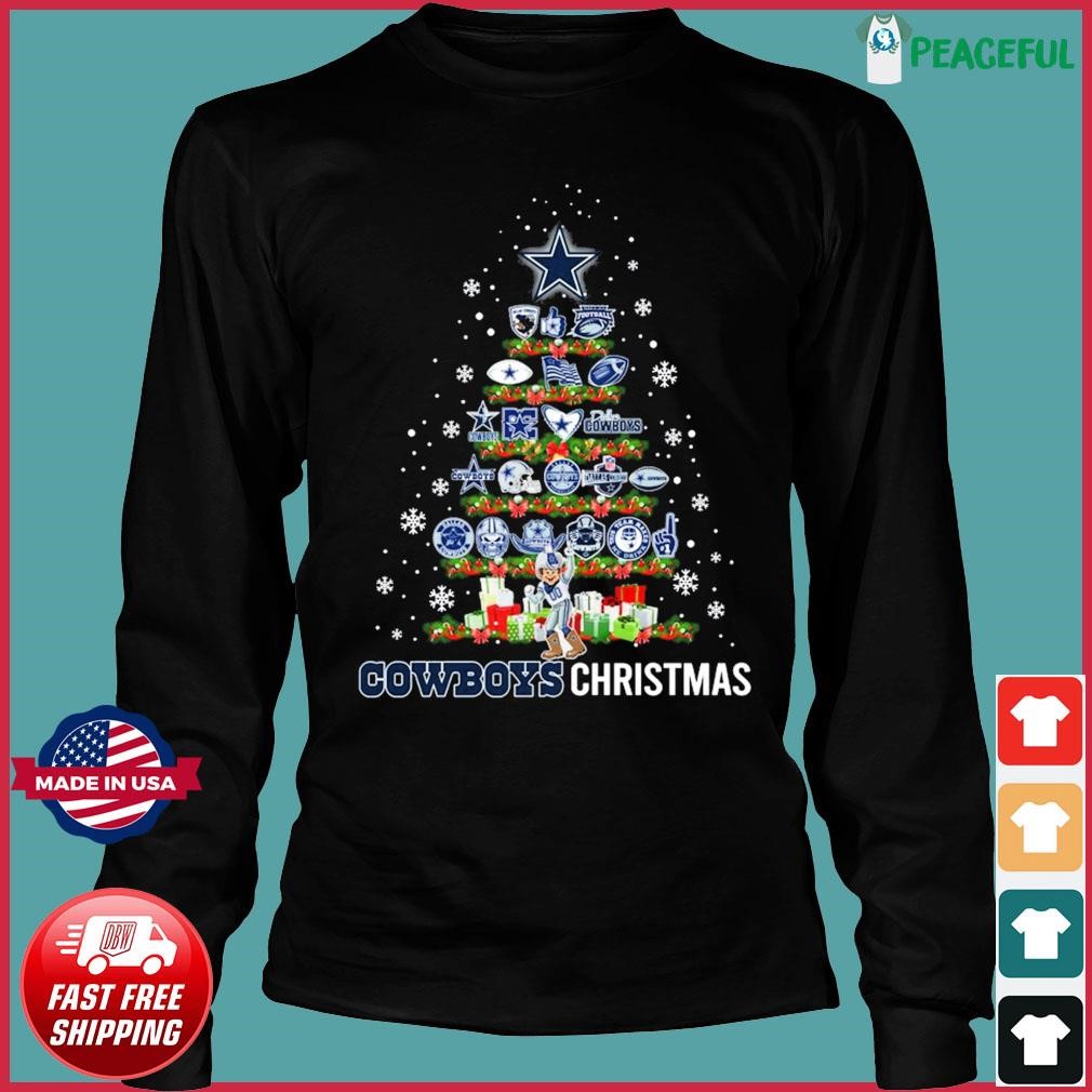 Official Dallas Cowboys Xmas Tree Merry And Bright Christmas Sweatshirt,  hoodie, sweater, long sleeve and tank top