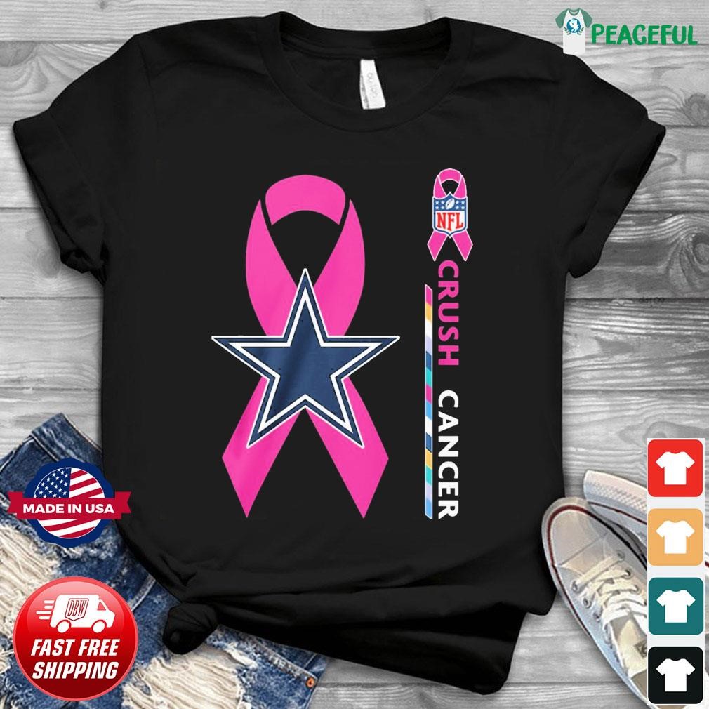 NFL Crush Cancer Dallas Cowboys Shirt, hoodie, sweater, long