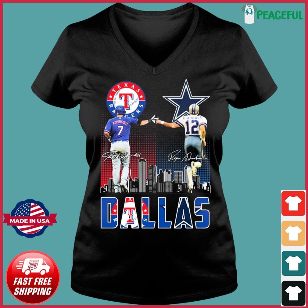 Dallas Sports Iván Rodríguez And Roger Staubach Signatures Shirt, hoodie,  sweater, long sleeve and tank top