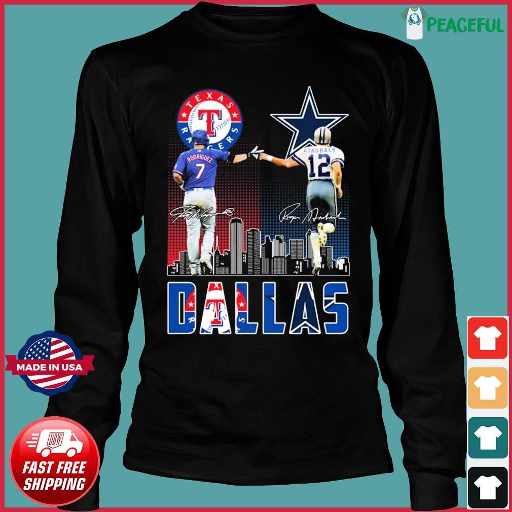 Iván Rodríguez And Roger Staubach Dallas Sports Signatures Shirt, hoodie,  sweater, long sleeve and tank top