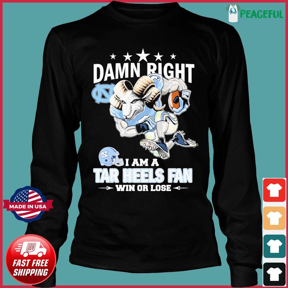 Damn Right I Am Carolina Panthers Fan Win Or Lose Unisex T-shirt - Shibtee  Clothing