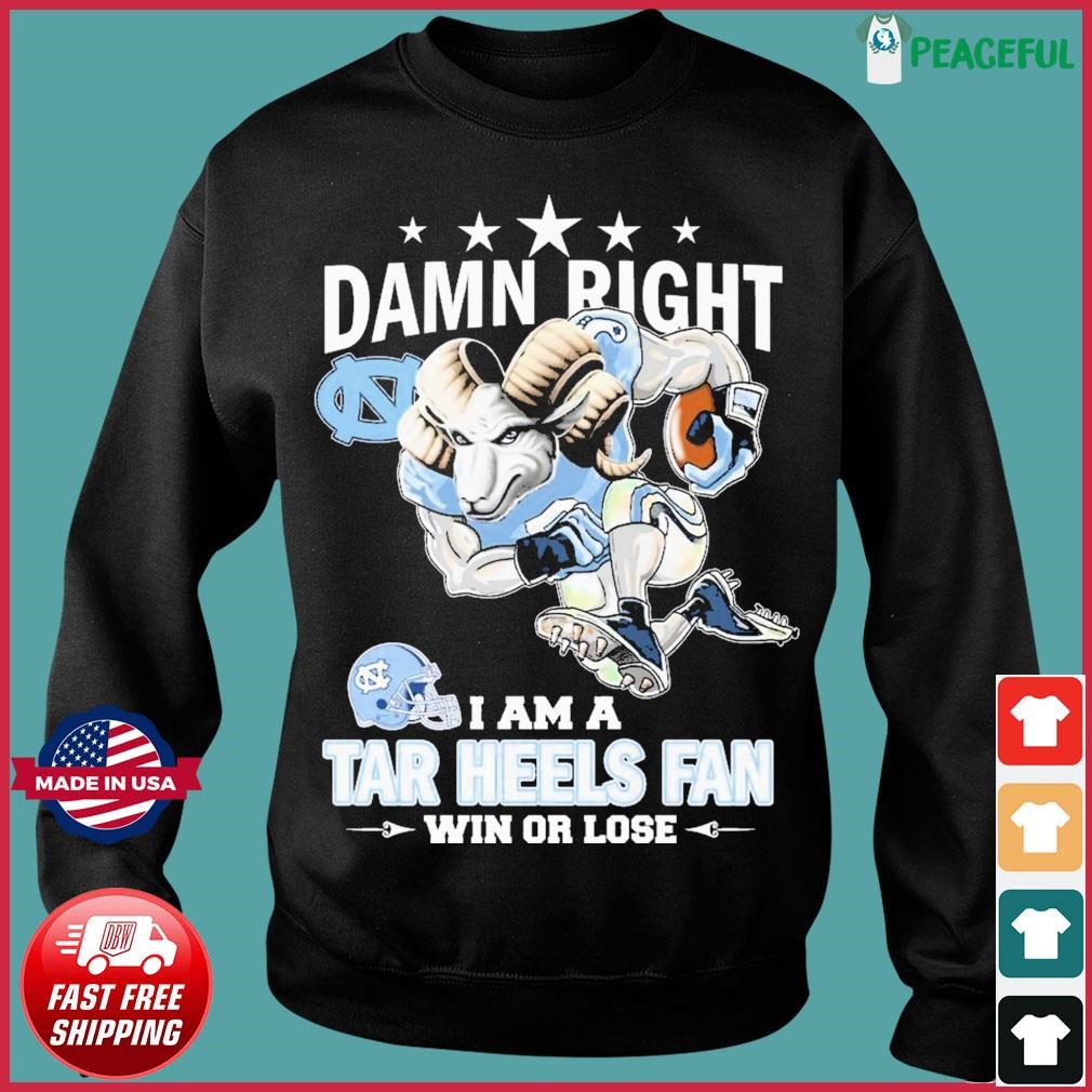 Damn Right I Am Carolina Panthers Fan Win Or Lose Unisex T-shirt - Shibtee  Clothing