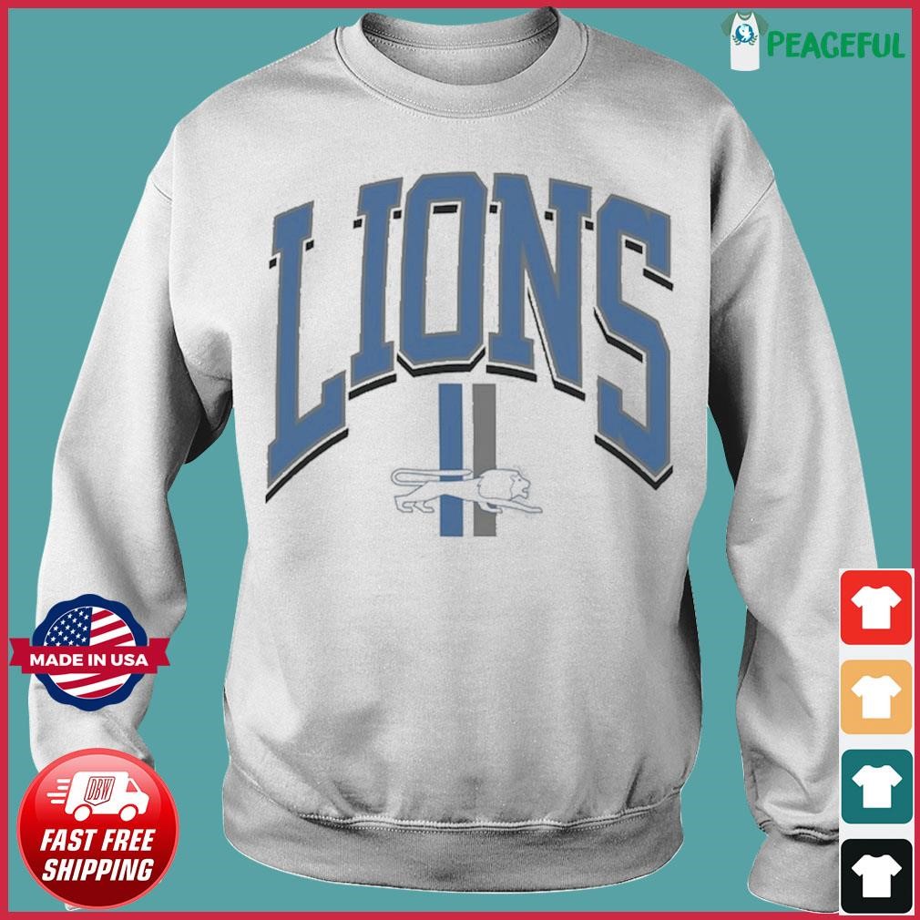 Men's '47 Blue Detroit Lions Franklin Rooted Long Sleeve T-Shirt