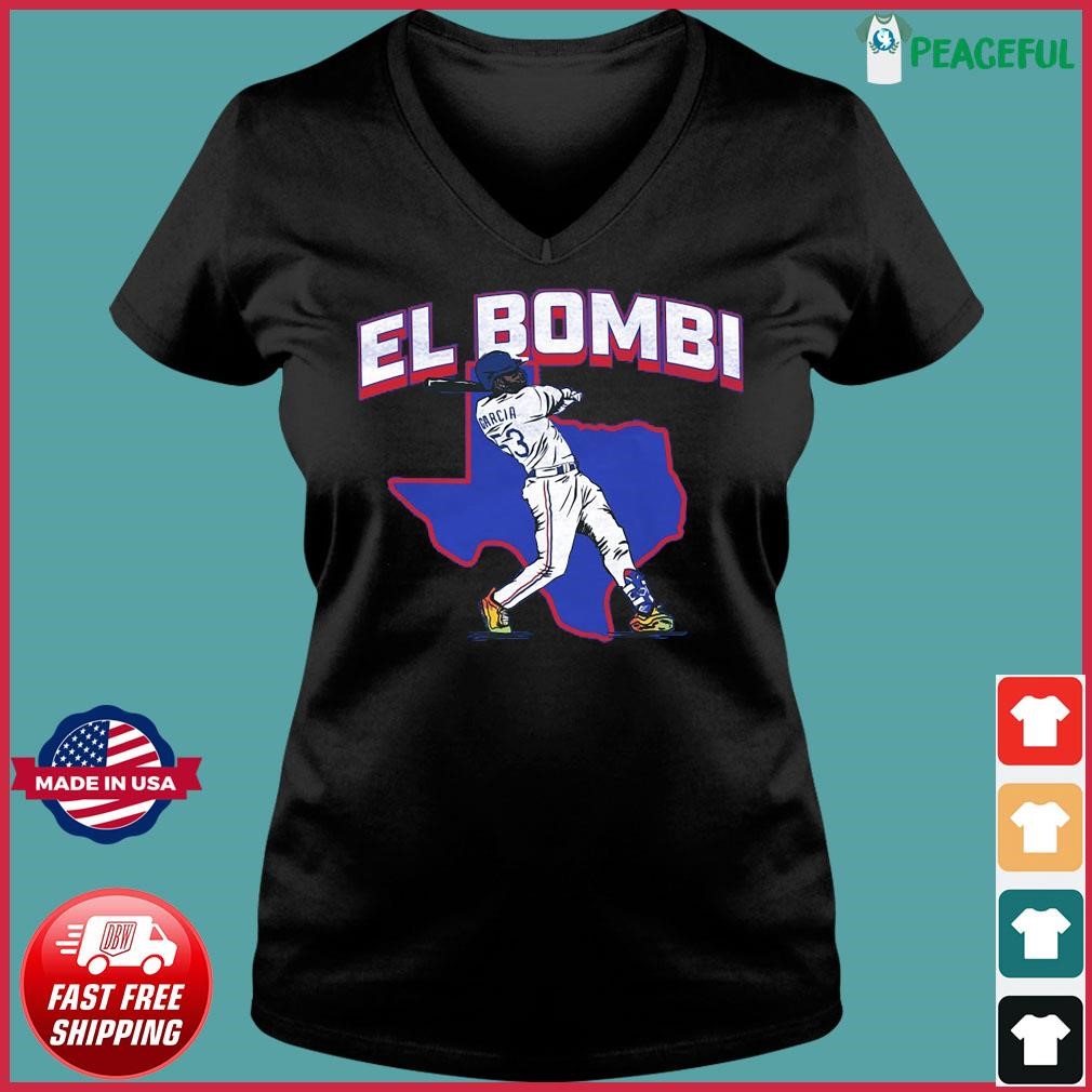 El Bombi Adolis García Texas Rangers Shirt, hoodie, sweater, long