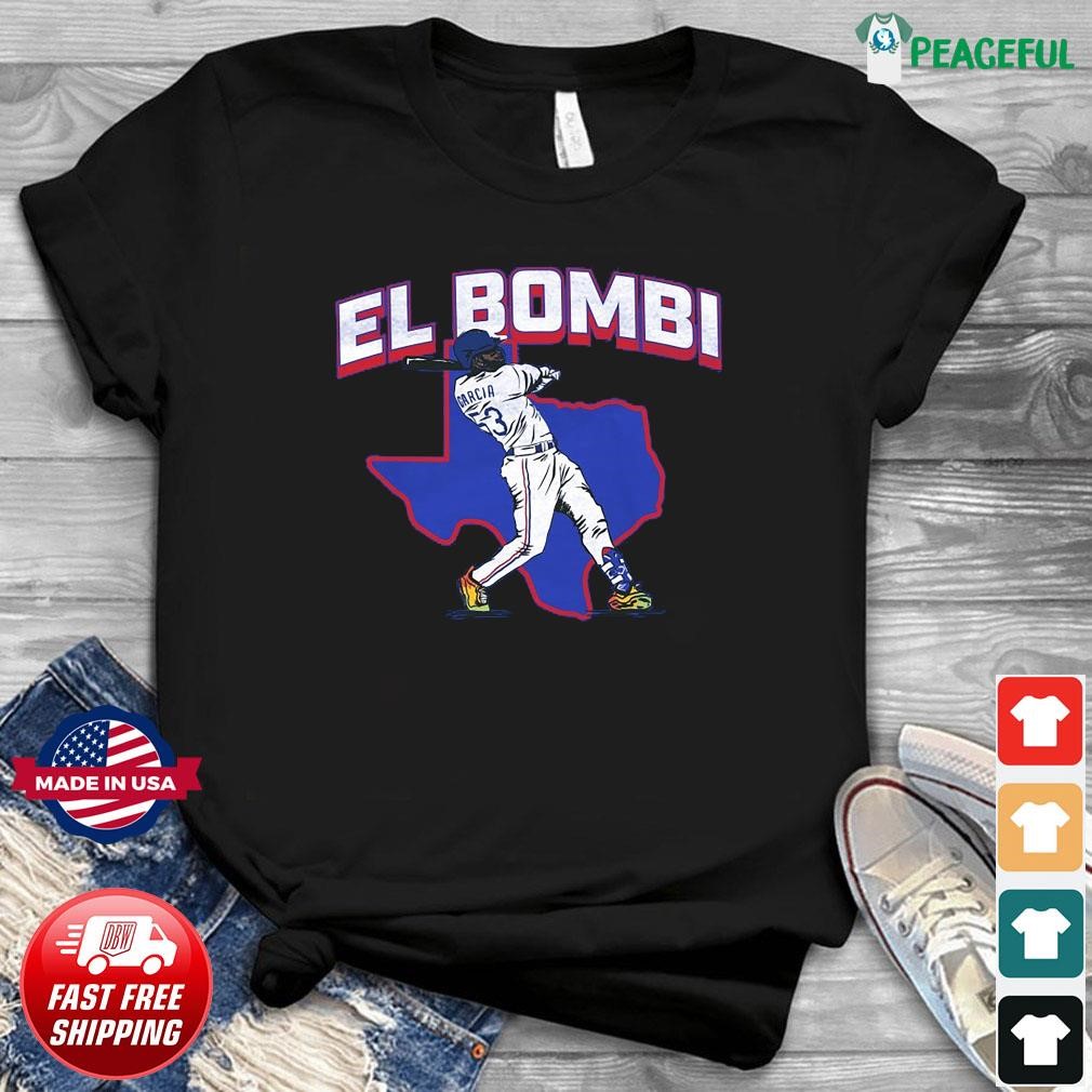  Adolis Garcia - El Bombi - Texas Baseball T-Shirt