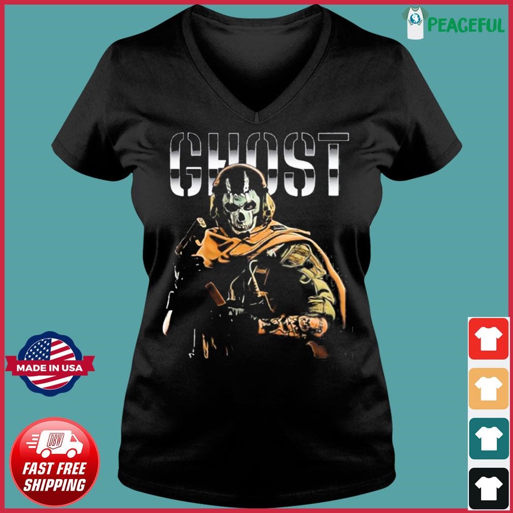 Ghost Mw2 Shirt Ladies V-neck Tee.jpg