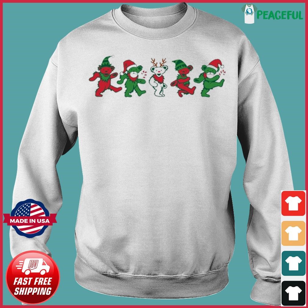 Christmas Grateful Dead Dancing Bears Sweatshirt - Trends Bedding