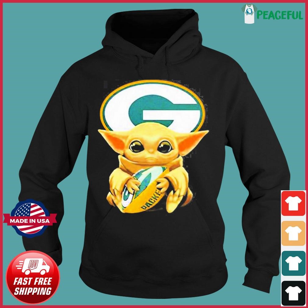 Grogu Star Wars Green Bay Packers Hoodie, NFL Hoodies