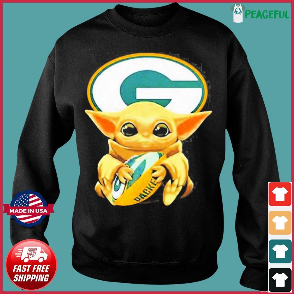 Green Bay Packers Baby Yoda Shirt