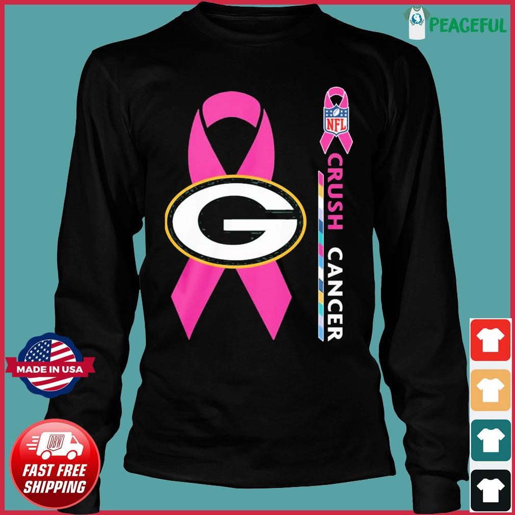 Green Bay Packers NFL Crush Cancer shirt, hoodie, sweater, long sleeve and  tank top