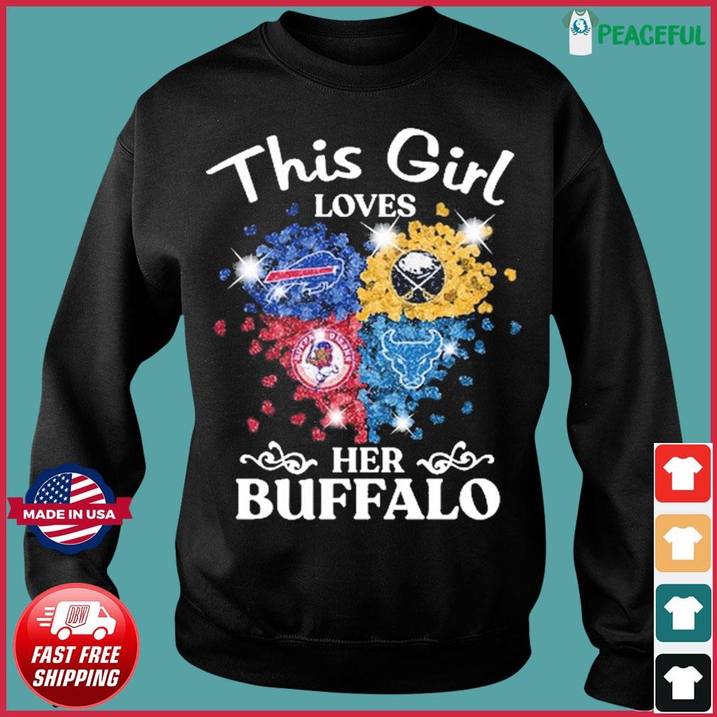 : Just A Buffalo Girl In A Florida World Tshirt : Sports &  Outdoors