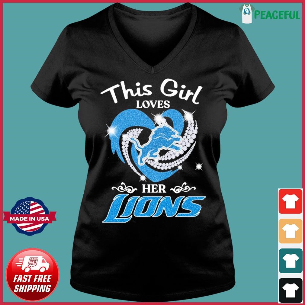 Heart This Girl Love Detroit Lions Shirt, hoodie, sweater, long