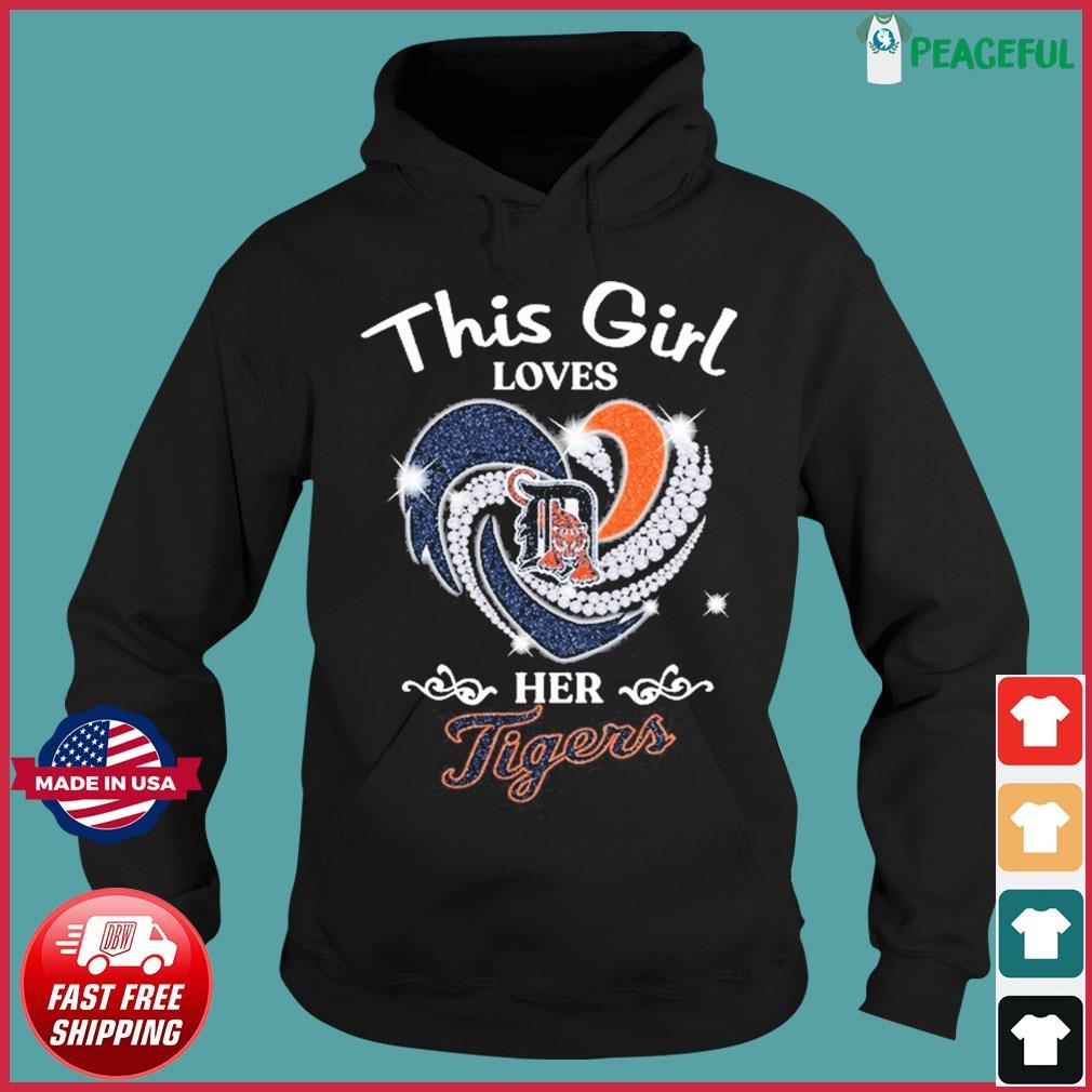 Heart This Girl Love Detroit Tigers Shirt, hoodie, sweater, long