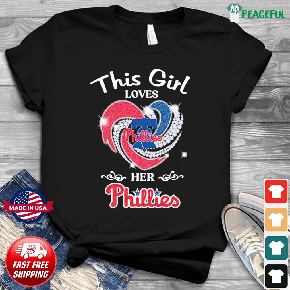 Premium Philadelphia Phillies this girl loves Phillies her