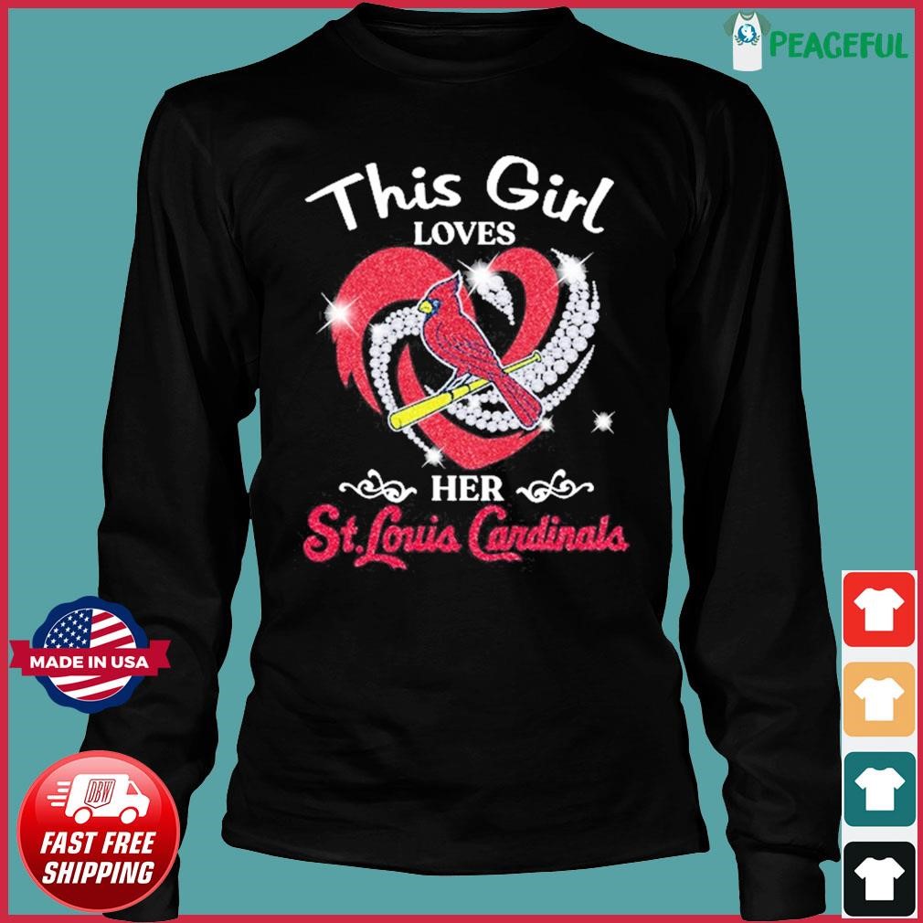 Official Heart This Girl Love St.Louis Cardinals Shirt, hoodie, sweater and  long sleeve