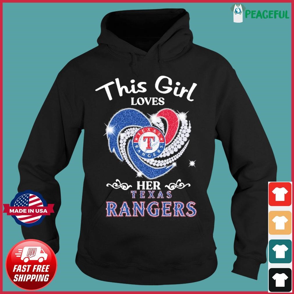 This girl loves her Texas rangers Shirt - Nvamerch