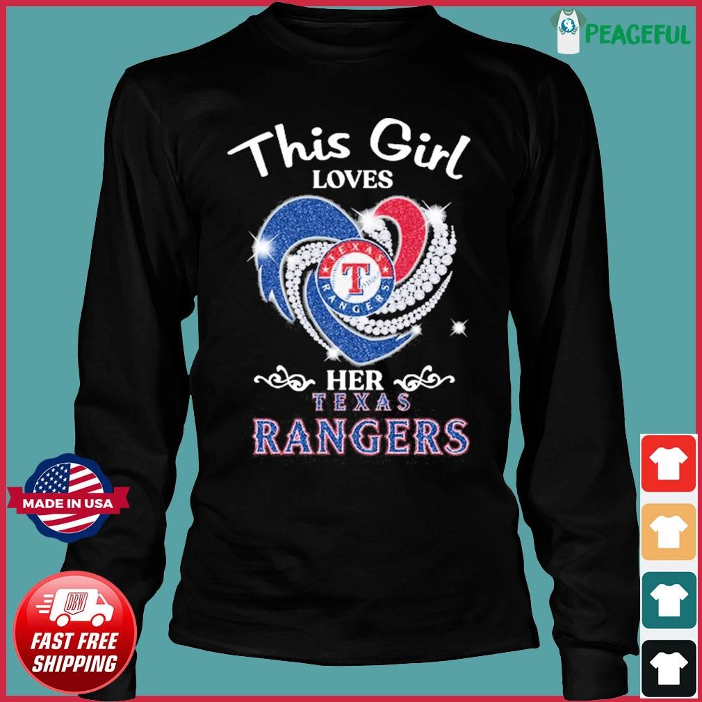 Heart This Girl Love Texas Rangers Shirt, hoodie, sweater, long sleeve and  tank top