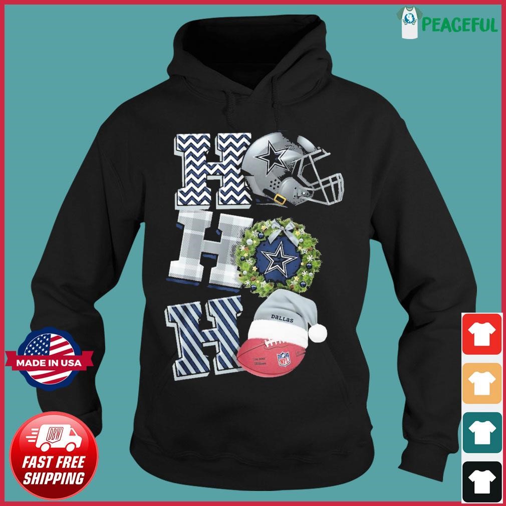 Ho ho ho Dallas Cowboys football Christmas shirt - YesItCustom