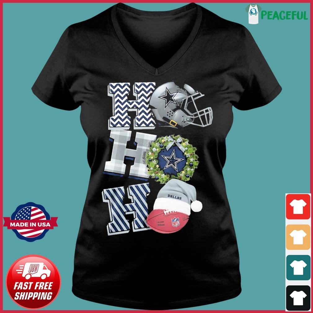 Ho Ho Ho Dallas Cowboys Football Christmas shirt - Dalatshirt