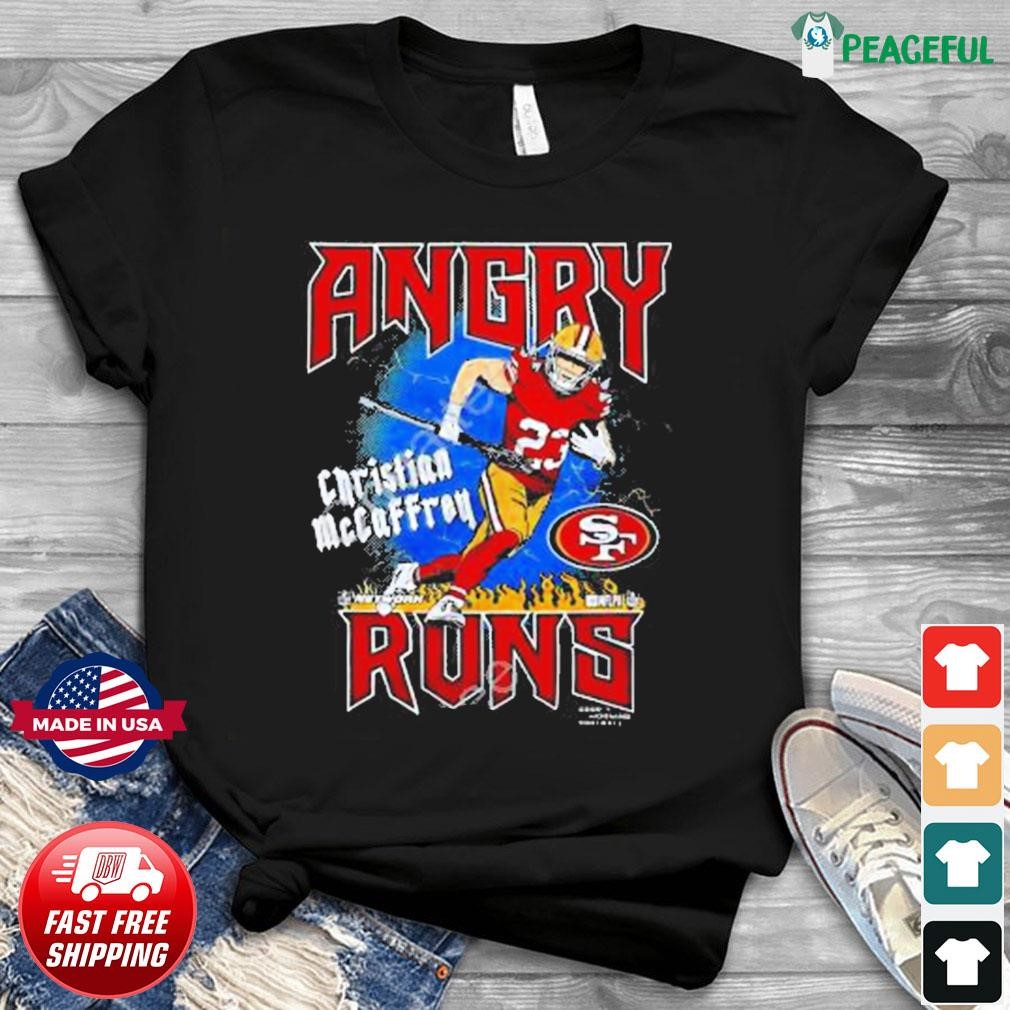 Angry Runs 49ers Christian Mccaffrey Shirt, hoodie, sweater, long sleeve  and tank top