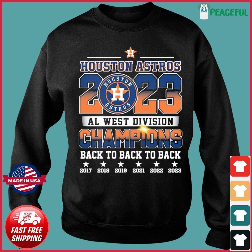 Official houston Astros 2023 Al West Division Champions Back To