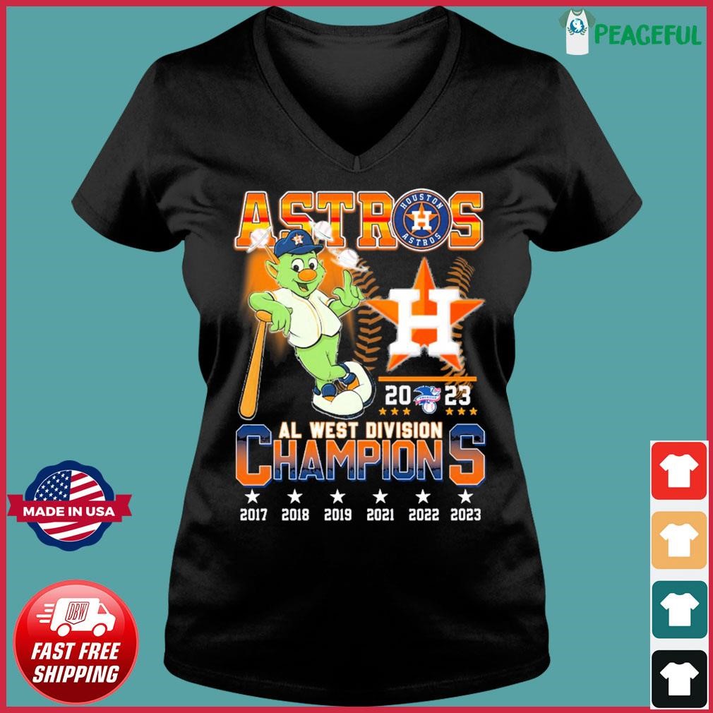 Houston Astros Al West Division Champions 2023 mascots shirt, hoodie,  sweater, long sleeve and tank top