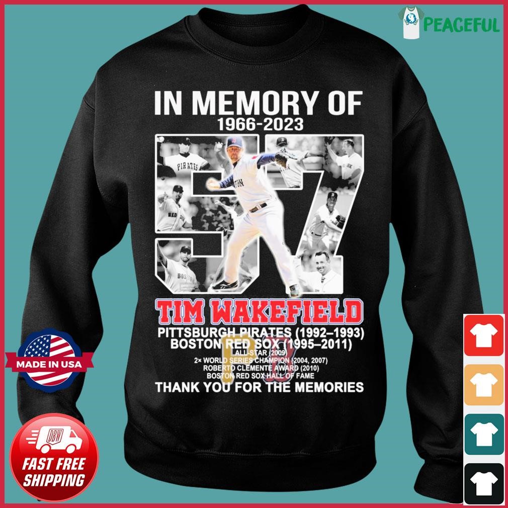 In Memory Of 1966-2023 Tim Wakefield Thank You For The Memories Shirt