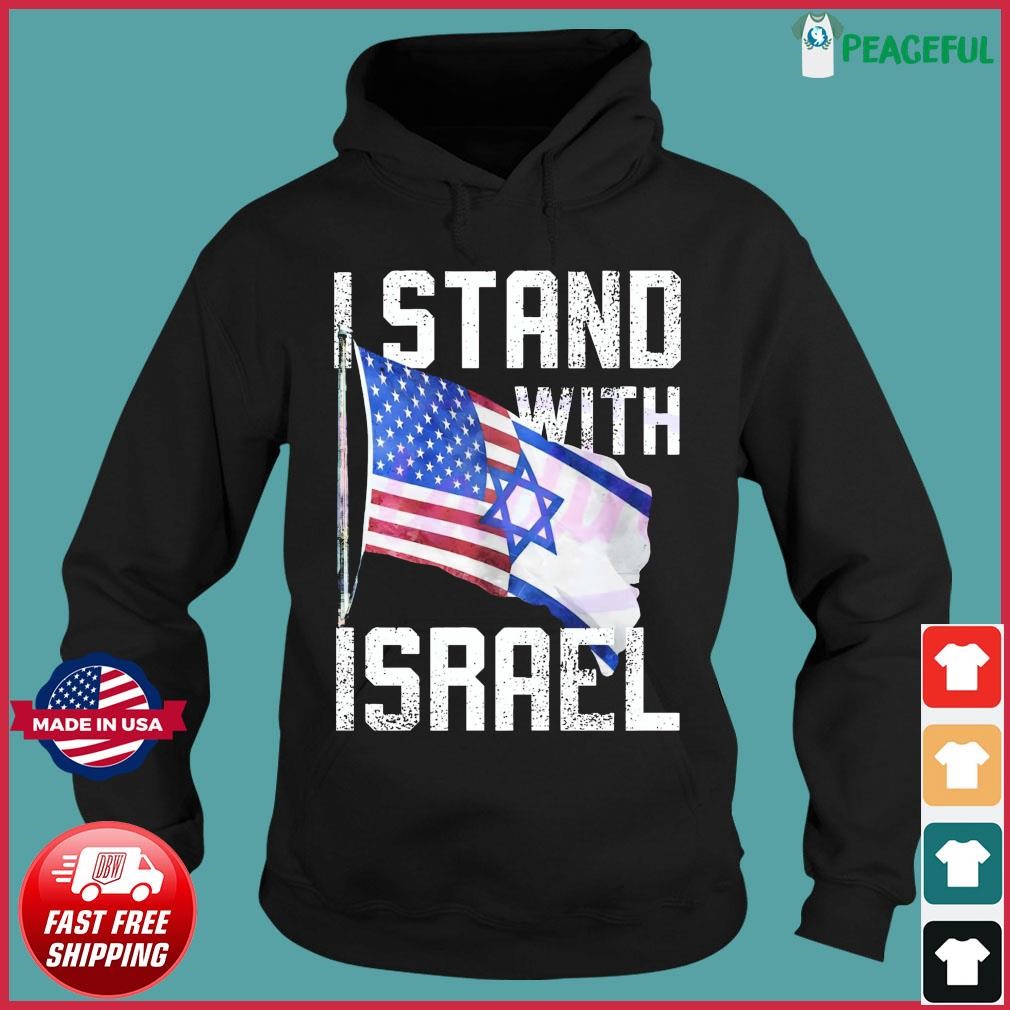 Israel Flag Shaped Unisex Sweatshirt Long Sleeve Hooded Pullover