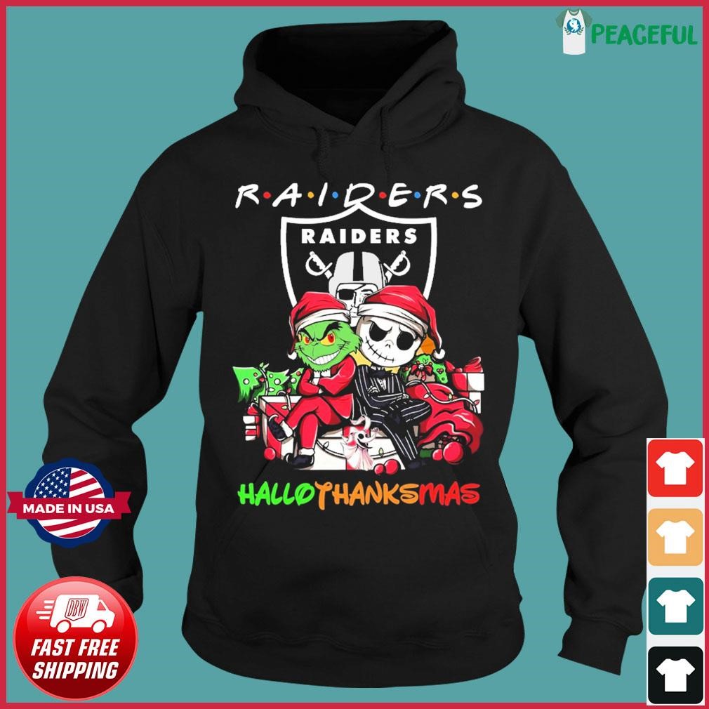 Limited Edition Las Vegas Raiders Jack Skellington Halloween Ugly Christmas  Sweater - Roostershirt