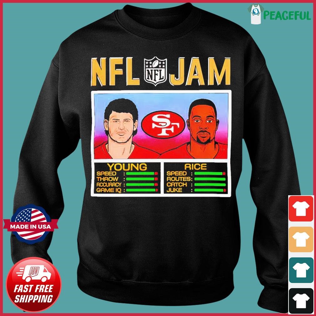 Nfl Jam 49ers Young And Rice 2022 shirt, hoodie, sweater, long sleeve and  tank top