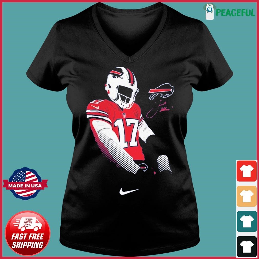 Youth Nike Josh Allen Name & Number T-Shirt Buffalo Bills