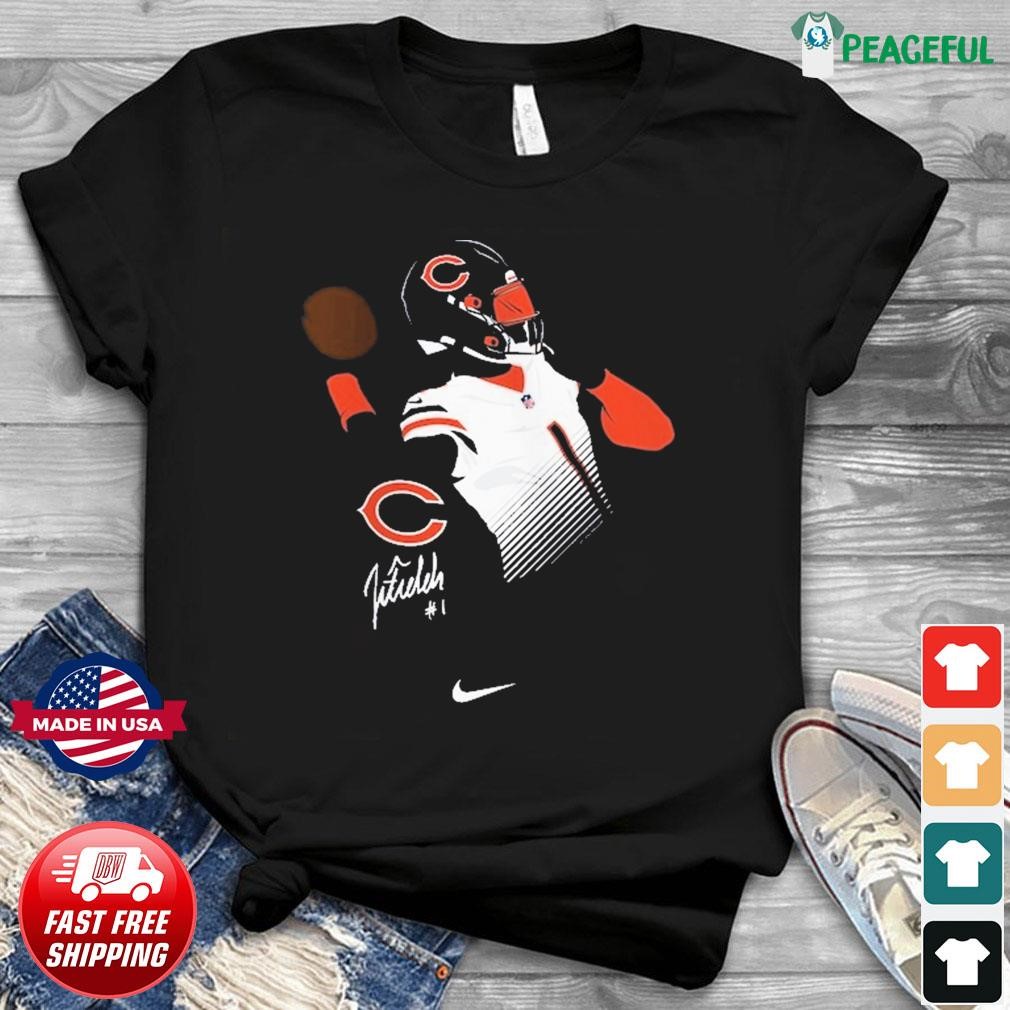 Justin Fields Superstar Pose Signature Shirt