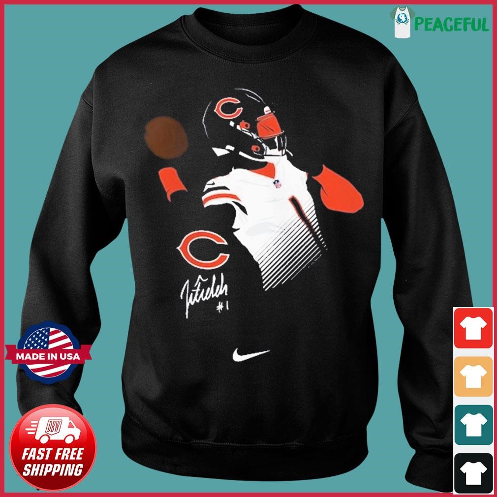 Justin Fields Chicago Bears football player him signature gift shirt,  hoodie, sweater, long sleeve and tank top