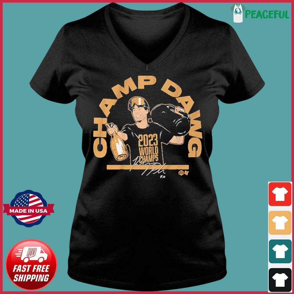 Kelsey Plum Champ Dawg 2023 World Champions Shirt - Danmerch