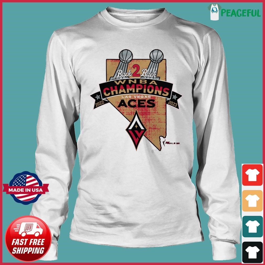 Official las Vegas Aces Back To Back WNBA Champions 2023 Shirt, hoodie,  sweater, long sleeve and tank top