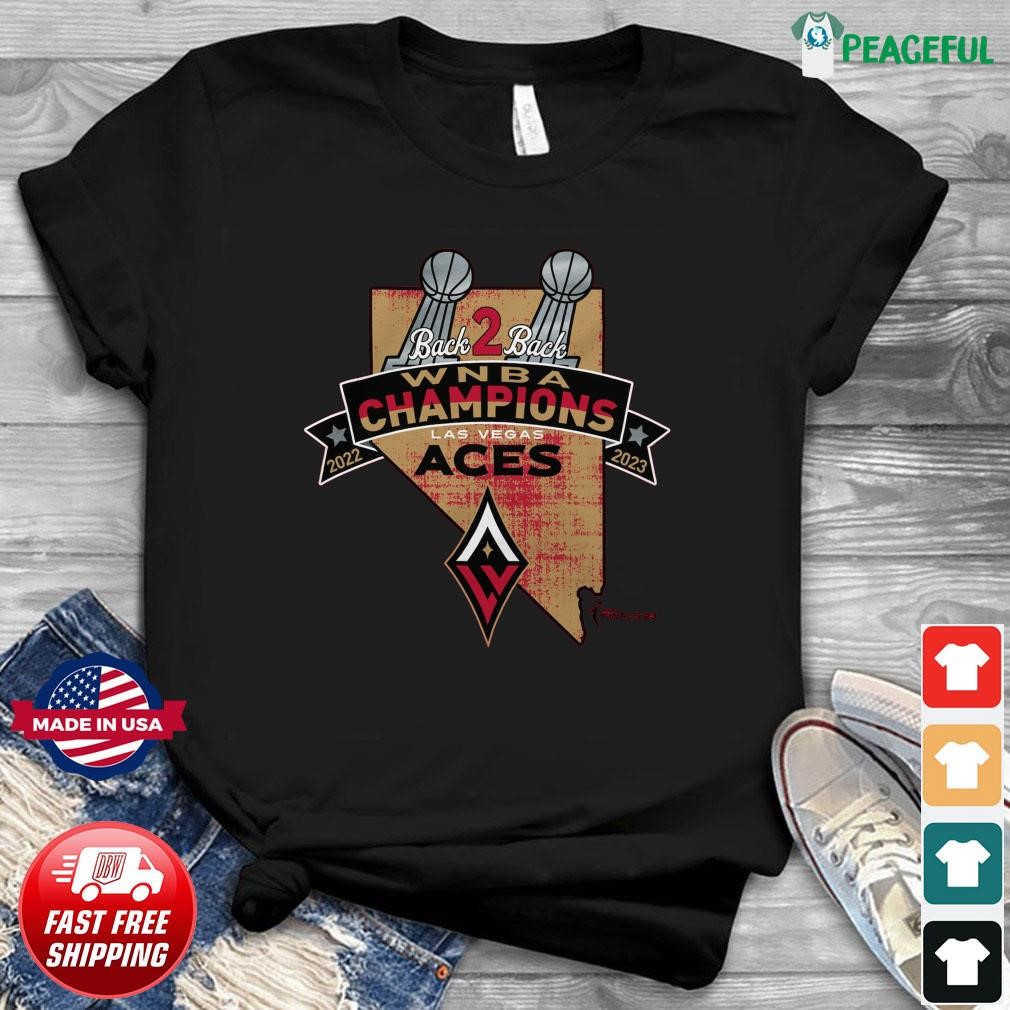 Back To Back Wnba Champs Aces Lv 2022 - 2023 T-shirt,Sweater, Hoodie, And  Long Sleeved, Ladies, Tank Top