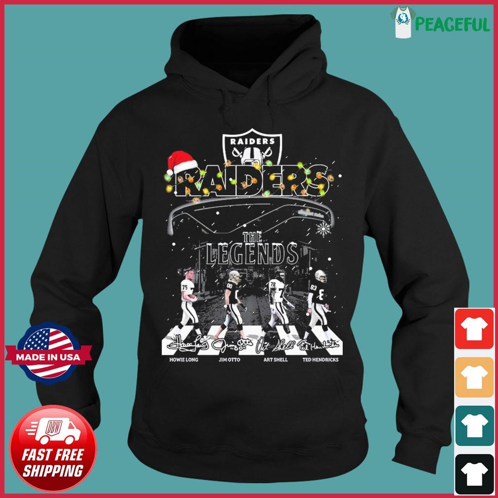 Las Vegas Raiders The Legends Abbey Road Christmas Signatures Ornament  Custom Name - Teespix - Store Fashion LLC