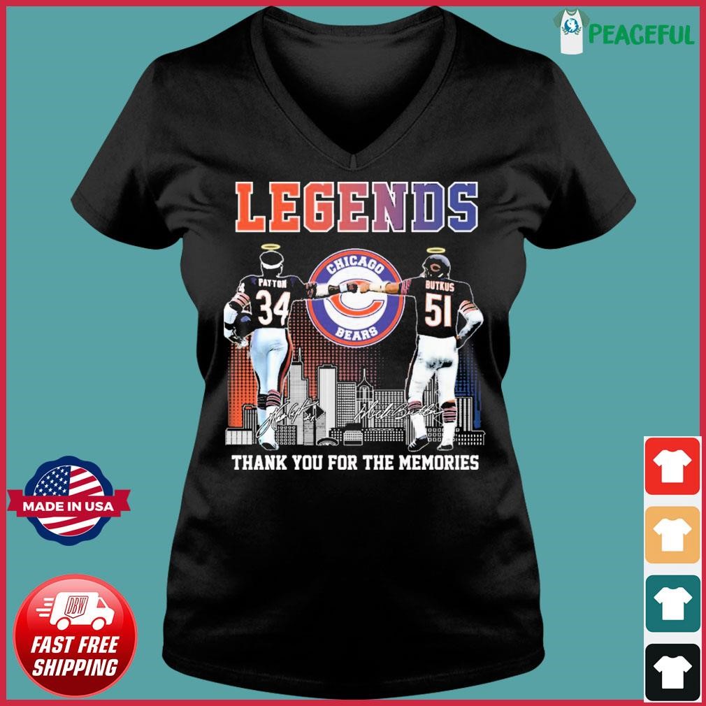 Dick Butkus Chicago Bears Men's Legend Olive Salute to Service T-Shirt