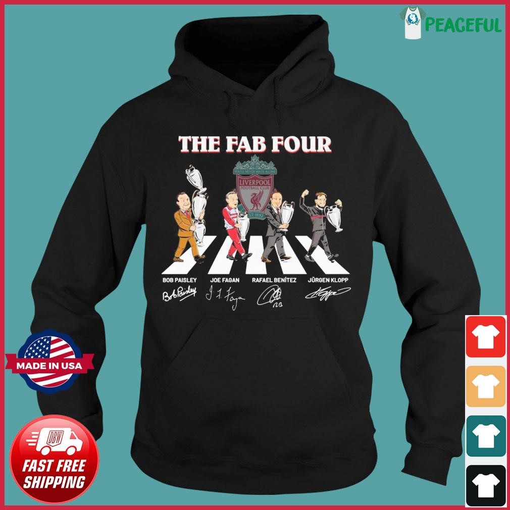 The Fab Four Chibi Abbey Road Signatures Shirt, hoodie, sweater, long  sleeve and tank top