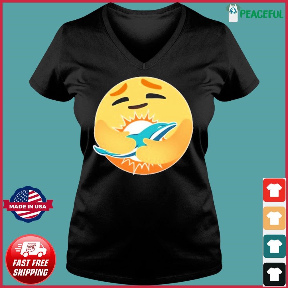 Emoji Miami Dolphins Shirt, Custom prints store