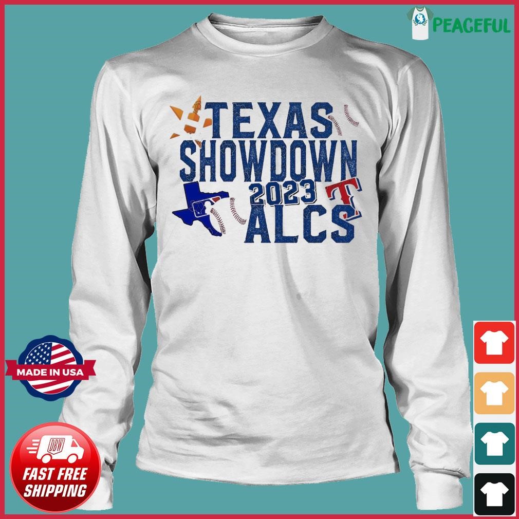 Houston Astros vs. Texas Rangers 2023 ALCS Matchup Texas Showdown shirt,  hoodie, sweater, long sleeve and tank top