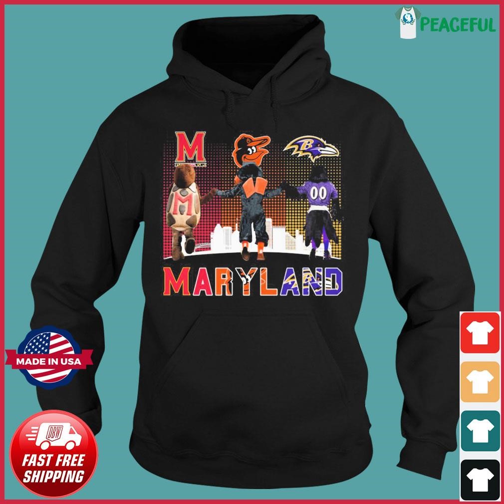 Official baltimore Ravens Baltimore Orioles and Maryland Terrapins Maryland  shirt, hoodie, sweater, long sleeve and tank top