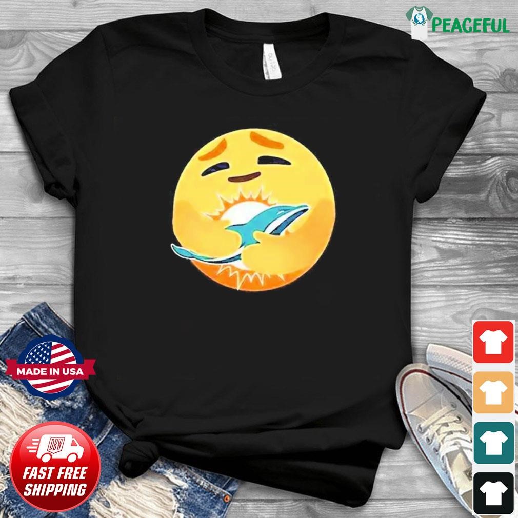 Emoji Miami Dolphins Shirt, Custom prints store