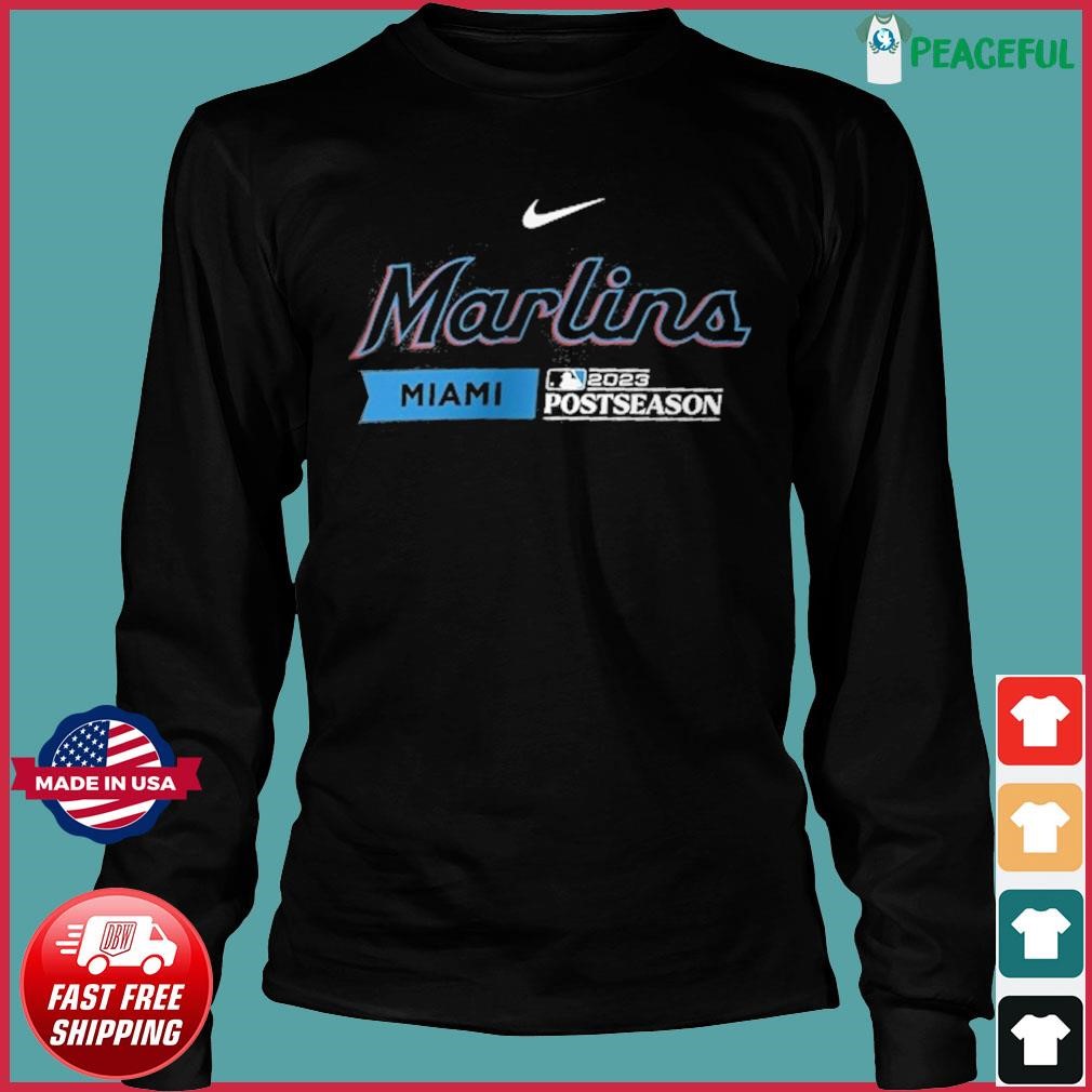 Miami Marlins Nike 2023 Postseason Authentic Collection Dugout T Shirt