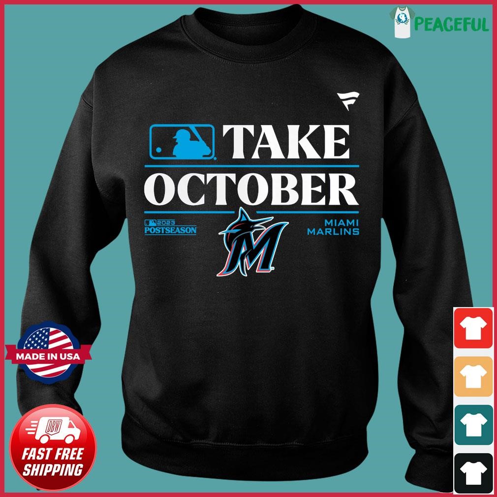 MLB Team Apparel Youth 2023 Postseason Take October Miami Marlins Locker  Room T-Shirt