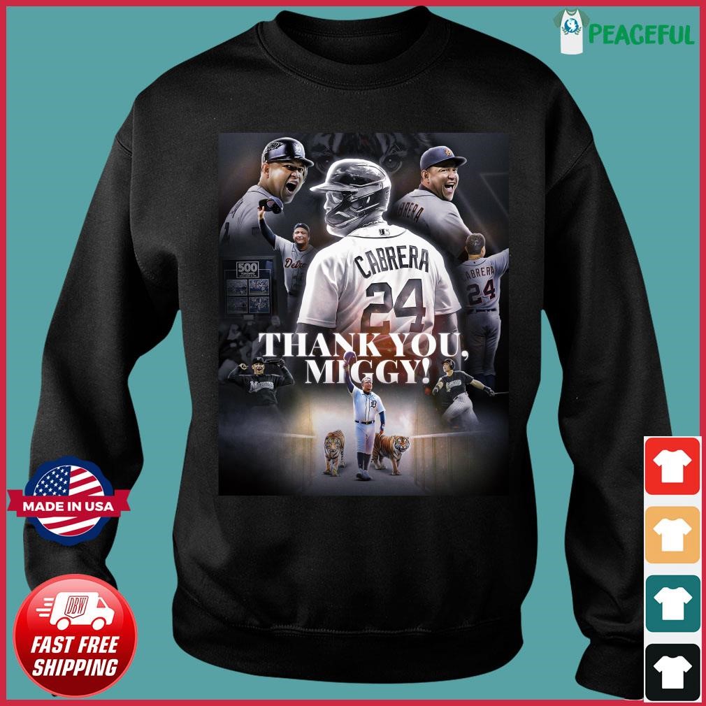 Official thank youmiggy! miguel cabrera shirt, hoodie, sweatshirt for men  and women