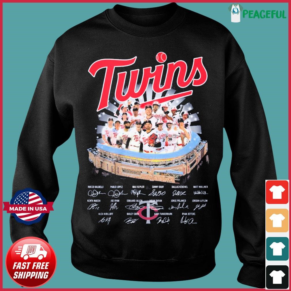 The Twins Abbey Road Signatures T-Shirt, 2022 Minnesota Twins