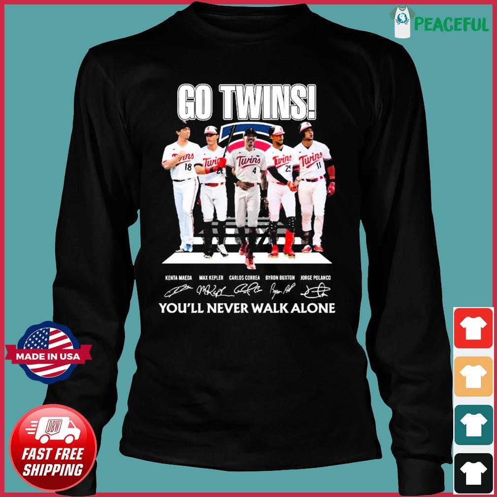 The Twins Abbey Road Signatures T-Shirt, 2022 Minnesota Twins