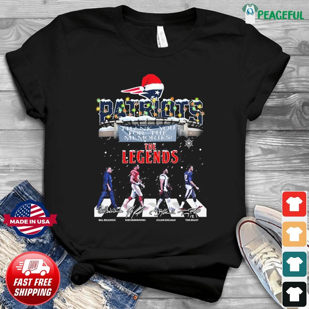 New England Patriots The Legends Christmas Abbey Road Signatures shirt -  Guineashirt Premium ™ LLC