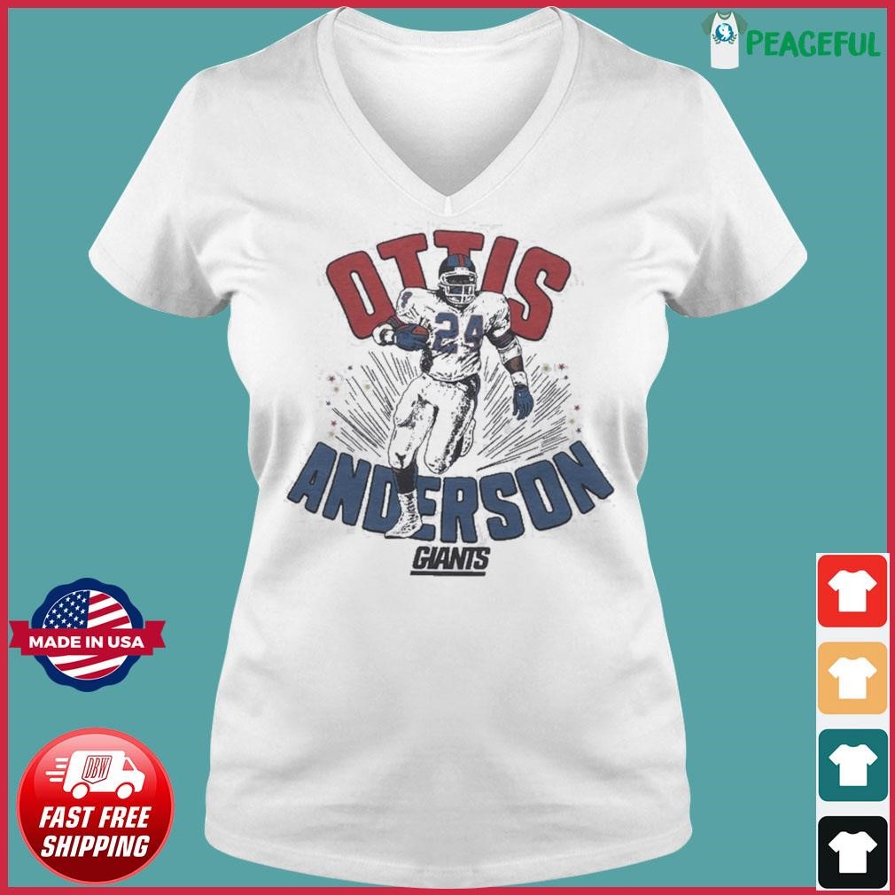 New York Giants Ottis Anderson Shirt Ladies V-neck Tee.jpg